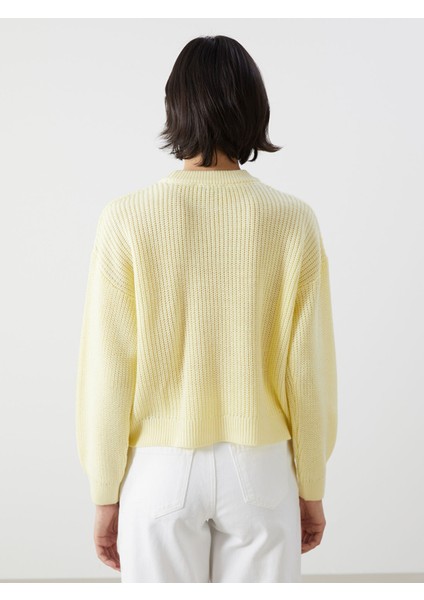 Yeni Sezon Bisiklet Yaka Oversize Kadın Triko Kazak fırsatları