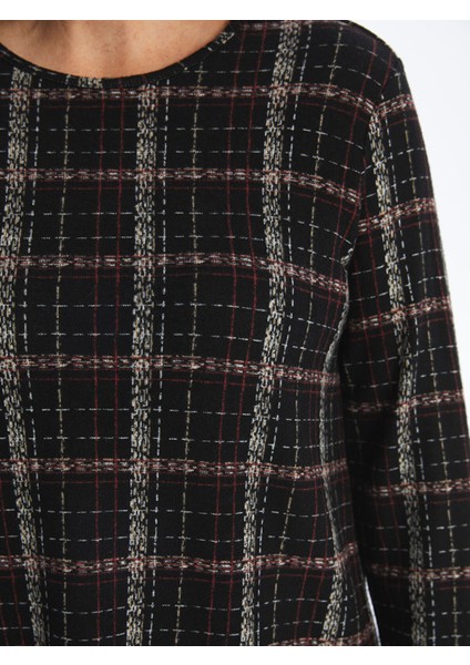 Yeni Sezon Bisiklet Yaka Desenli Kadın Bluz modelleri