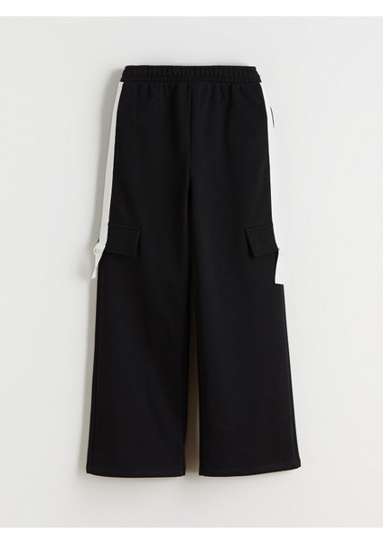 Yeni Sezon Beli Lastikli Kız Çocuk Kargo Eşofman Altı modelleri