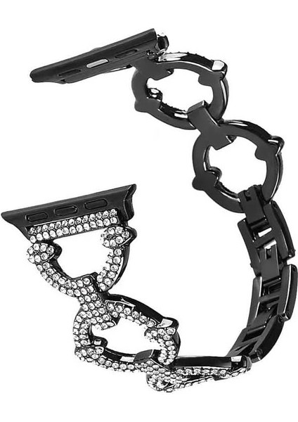 Ile Uyumlu 38MM/40MM Krd-56 Metal Kordon Siyah