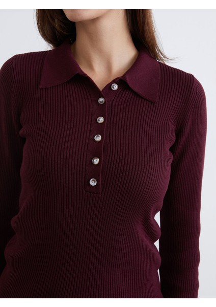 Yeni Sezon Polo Yaka Kadın Triko Kazak modelleri