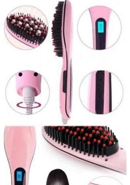 Ieg® Saç Fırça Akıllı LCD Ekran Pratik Saç Düzleştirici Tarak Pratik Taşınabilir modelleri