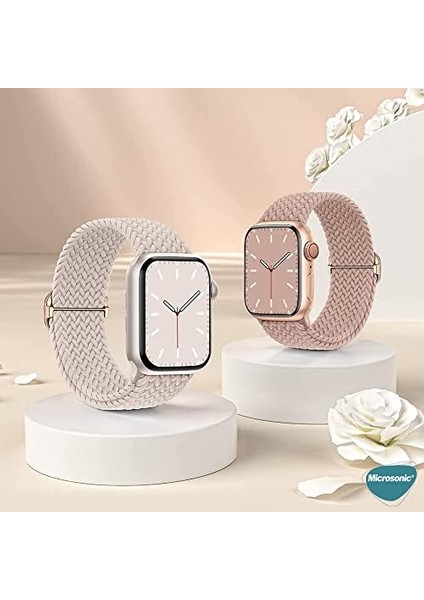 Series 9 45MM Için Kordon Knitted Fabric Loop Kırmızı [ Series 9 45MM ile Uyumlu Kordon - Kırmızı] modelleri