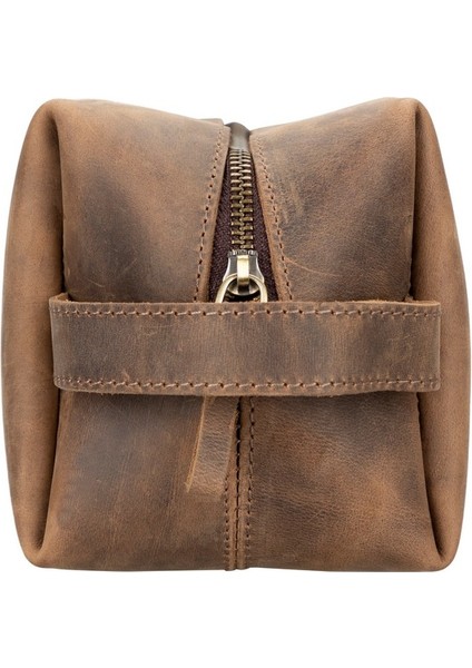 Deri Bakım ve Seyahat Çantası, L Beden, Antik Kahve fırsatları