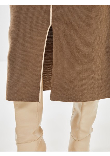 Yeni Sezon Beli Lastikli Dar Fit Kadın Triko Etek modelleri