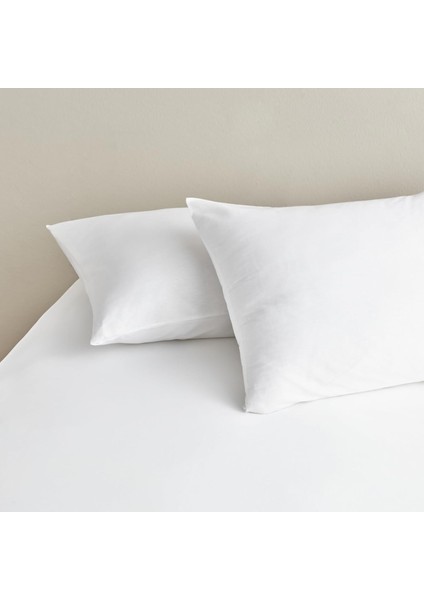 2&apos;li Yastık Kılıfı Beyaz 50X70 cm