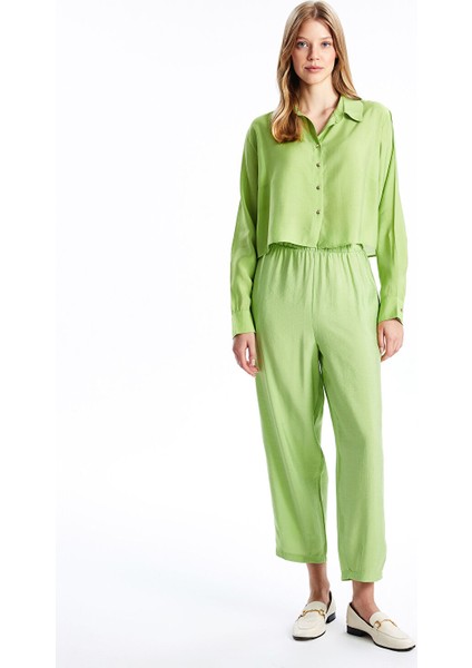 Yeni Sezon Beli Lastikli Kadın Pantolon