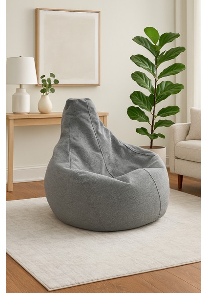 Yıkanabilir Astarlı Damla Armut Koltuk – Keten Dokulu Döşemelik Kumaş