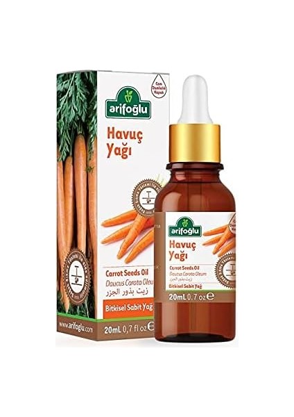 Arifoğlu Havuç Tohumu Yağı 20ML - Cilt ve Saç Için Doğal Bakım