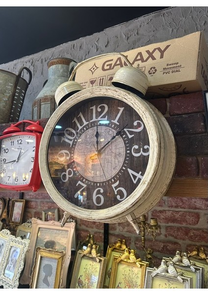 Retro Model Duvara Asılabilir Sessiz Çalışan Çalar Saat fiyatları