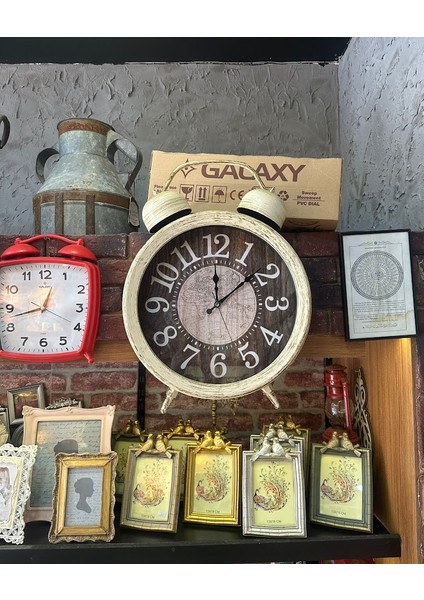 Retro Model Duvara Asılabilir Sessiz Çalışan Çalar Saat modelleri