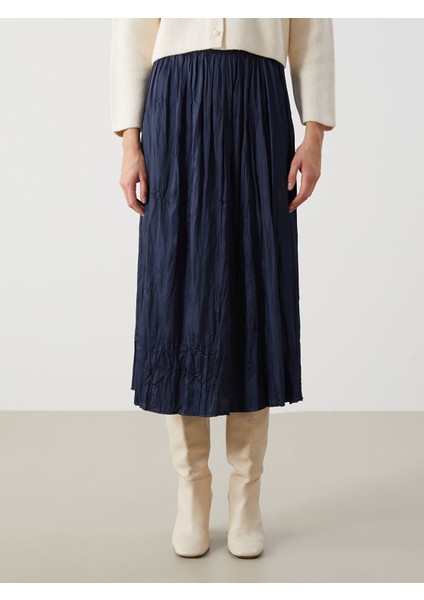 Yeni Sezon Beli Lastikli Saten Kadın Etek fiyatları