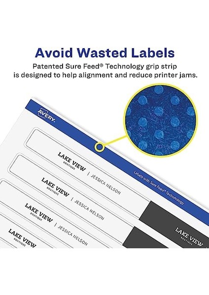 Yazdırılabilir Boş Sarmalı Dikdörtgen Etiketler, 3,18 cm x 24,8 Cm, Mat Beyaz, 40 Özelleştirilebilir Etiket (22845) fiyatları