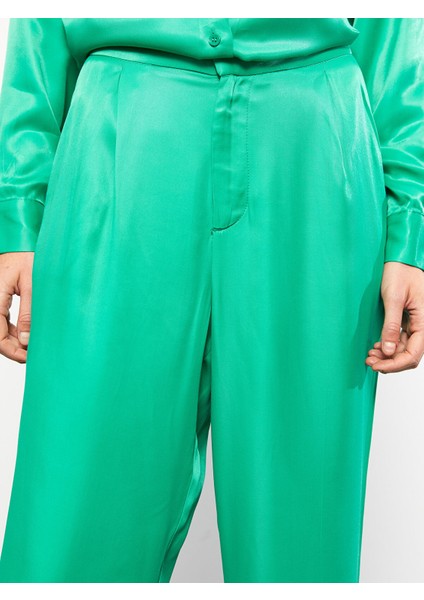 Yeni Sezon Rahat Kalıp Düz Saten Kadın Pantolon fırsatları