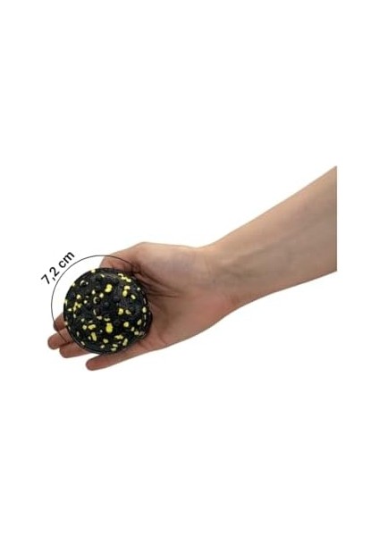 Actifoam 2&apos;li Set Twister Yarım Masaj Topu (Sarı)