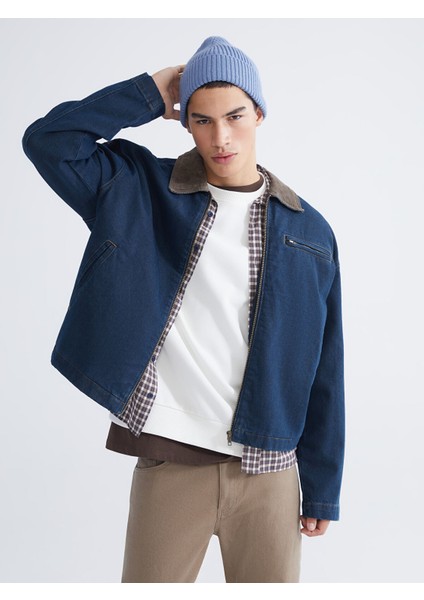 Yeni Sezon Rahat Kalıp Erkek Jean Ceket