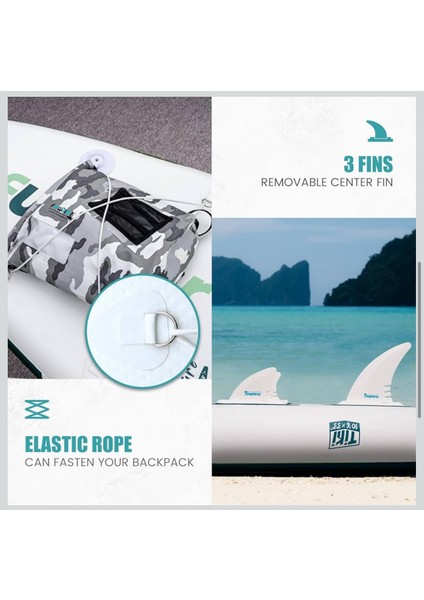 Paddle Adventure Şişme Sup Board/stand Up Paddle Board 320X83X15 cm Yeşil fırsatları