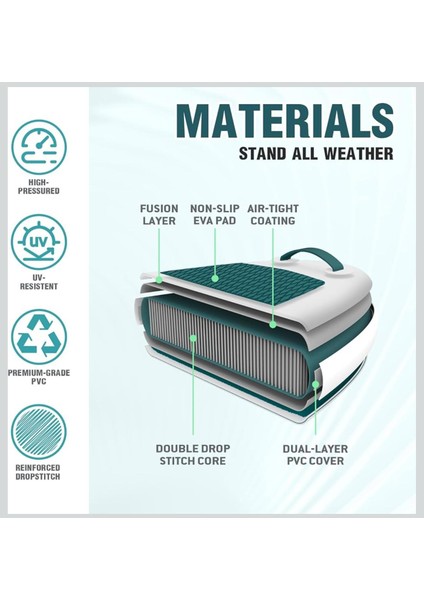 Paddle Adventure Şişme Sup Board/stand Up Paddle Board 320X83X15 cm Yeşil indirimleri