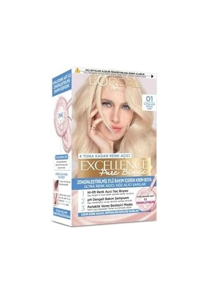 L&apos;oréal Parıs Pure Blonde Saç Boyası 01 Ultra Renk Açıcı