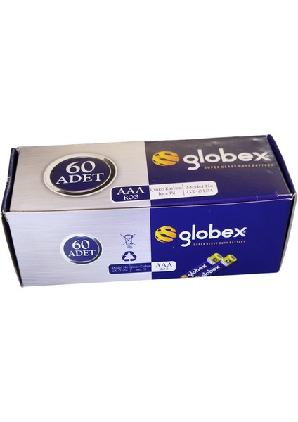 Aaa R03 1.5V Ince Kalem Pil (Kumanda Pili) 60 Adet modelleri