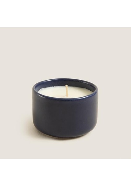 El Yapımı Kaseli Mum Lacivert modelleri
