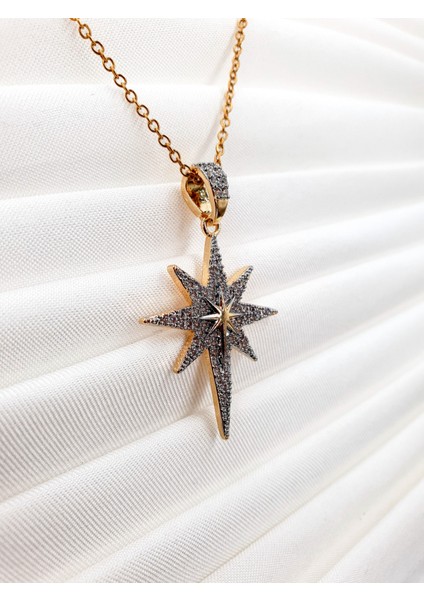 ✧ Işıltılı Yıldız Motifli Zarif Kadın Kolye ✧