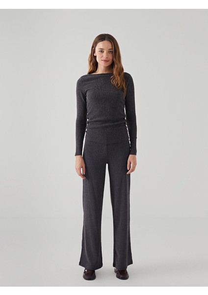 Yeni Sezon Bisiklet Yaka Dokulu Kadın Bluz fiyatları