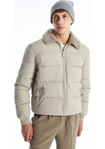 Yeni Sezon Standart Kalıp Gömlek Yaka Erkek Deri Görünümlü Mont fiyatları