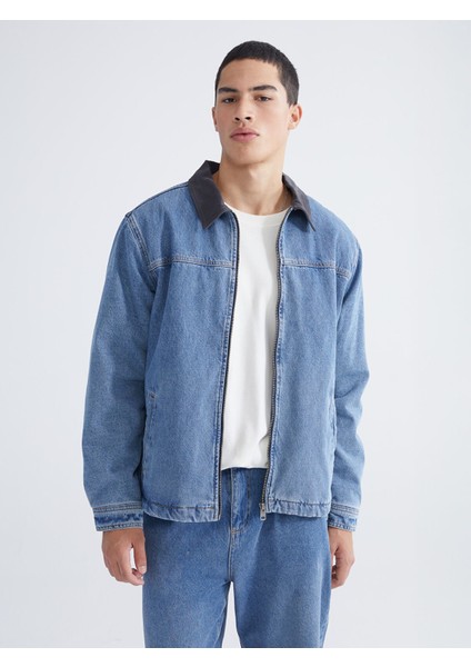 Yeni Sezon Rahat Kalıp Erkek Jean Ceket