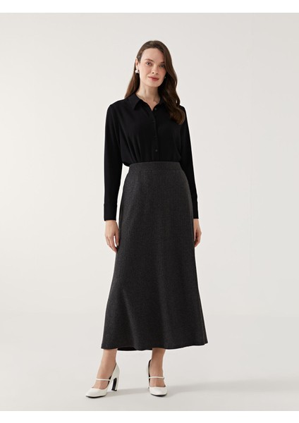 Yeni Sezon Beli Lastikli A Kesim Kadın Etek