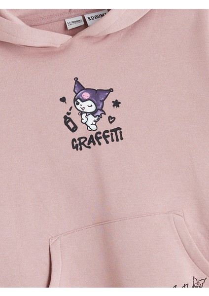 Yeni Sezon Kapüşonlu Kuromi Baskılı Kız Çocuk Sweatshirt modelleri