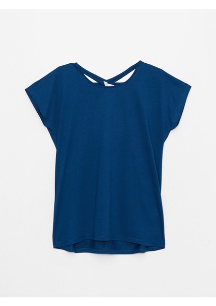 Yeni Sezon Bisiklet Yaka Düz Kısa Kollu Kadın Pijama Üst fırsatları