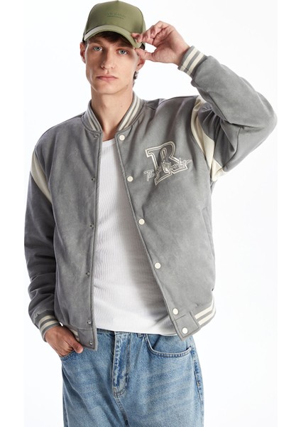 Yeni Sezon Standart Kalıp Kolej Yaka Erkek Bomber Mont fırsatları