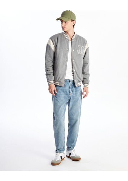 Yeni Sezon Standart Kalıp Kolej Yaka Erkek Bomber Mont indirimleri