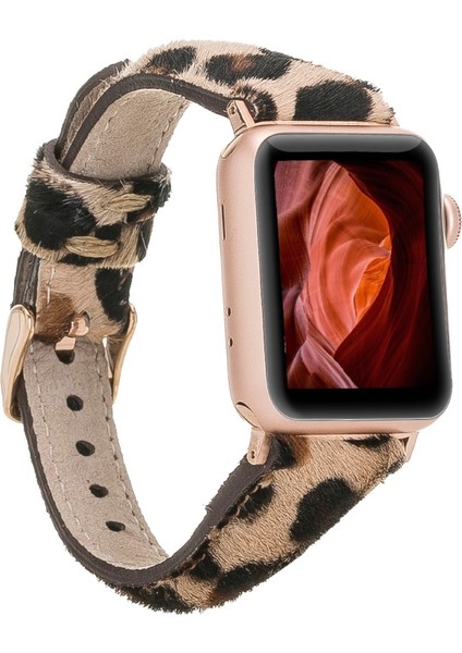 Apple Watch Uyumlu Deri Kordon 42-44-45MM Slim LE01N