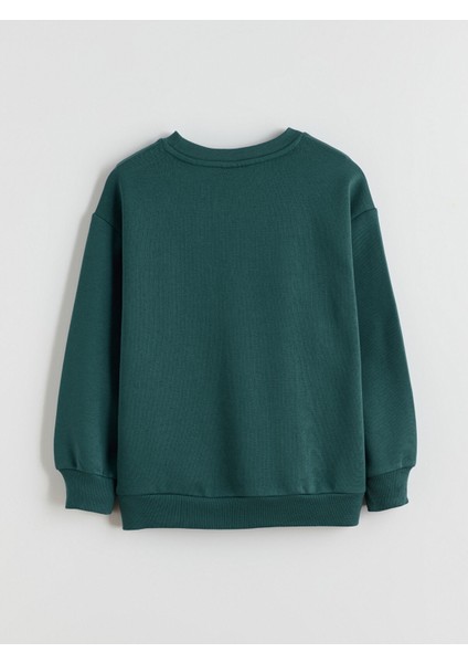 Yeni Sezon Bisiklet Yaka California Baskılı Kız Çocuk Sweatshirt modelleri