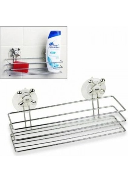 Banyo Organizeri - Çok Amaçlı Dörtgen Vantuzlu