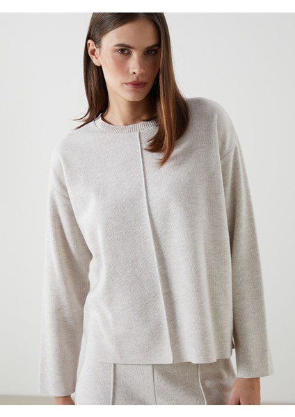 Yeni Sezon Bisiklet Yaka Kadın Triko Kazak