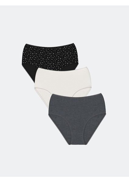Yeni Sezon Baskılı Klasik Külot 3'lü