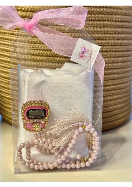 Bebek , Gelin ,mevlüt Hediyelikleri, Asetat Çanta-Zikirmatik-Tesbih 5ADET