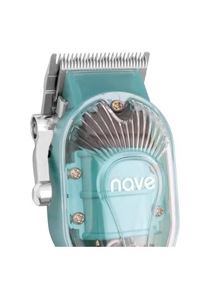 Nave Erkekler Için Akülü Saç Kesme Makineleri – Profesyonel Zero Gap T-Blade Düzeltici, Şarj Edilebilir, LCD Ekran, Ayarlanabilir Bıçak ve Taraklar - Ev ve Berber Kullanımı (Mavi)