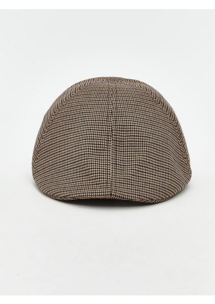 Yeni Sezon Ekose Desenli Erkek Kasket Şapka