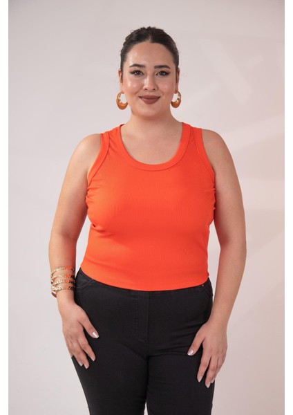 Kadın Büyük Beden Bluz Turuncu modelleri