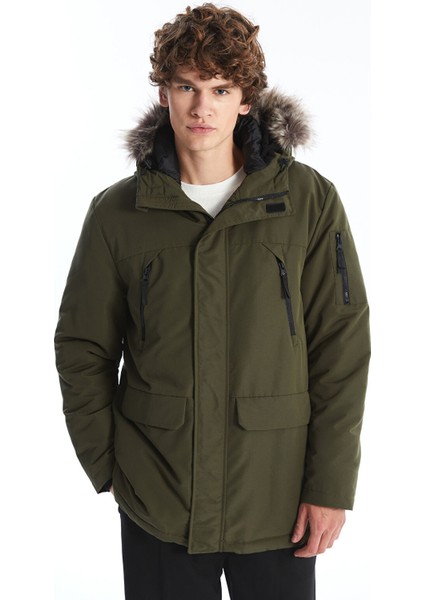 Yeni Sezon Standart Kalıp Kapüşonlu Erkek Parka modelleri