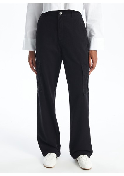 Yeni Sezon Standart Fit Gabardin Kadın Kargo Pantolon fiyatları