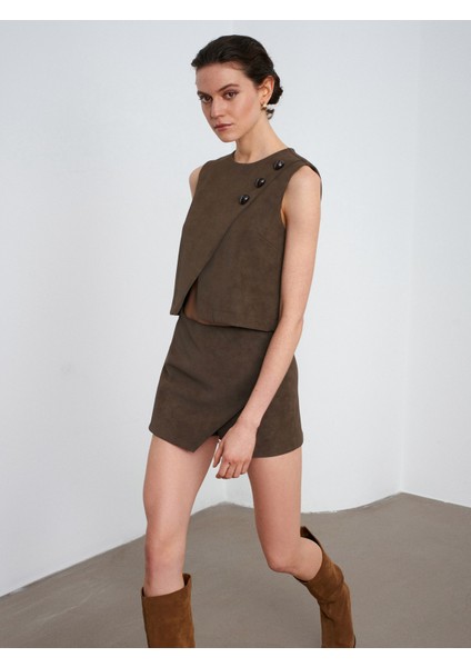 60601 Taş Aksesuarlı Top-Haki fiyatları