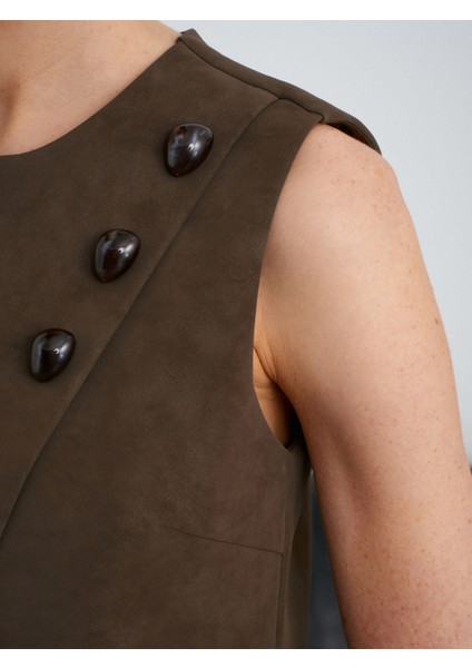 60601 Taş Aksesuarlı Top-Haki fırsatları