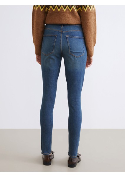 Yeni Sezon Jüpiter Süper Skinny Fit Kadın Jean Pantolon fırsatları