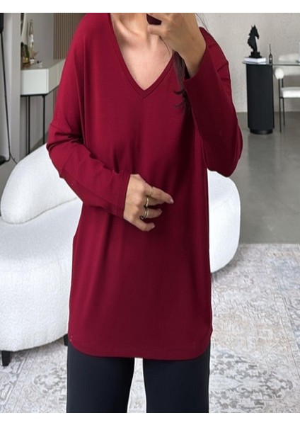 Arkası ve Önü V Yaka Salaş Bluz fiyatları