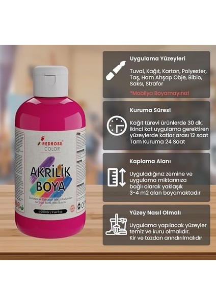 Rose Fuşya Akrilik 250 gr fiyatları